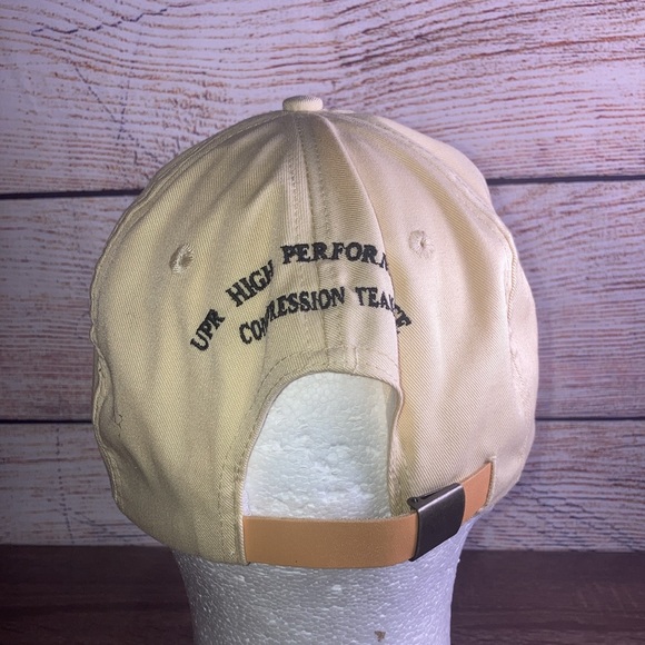 Vintage Mens 80’s UPR High Performance Compression Team Hat EUC Yellow - Picture 3 of 8